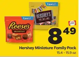 Weis Markets Hershey Miniature Family Pack offer
