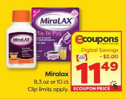 Weis Markets Miralax offer