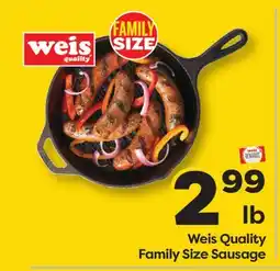 Weis Markets Weis Quality Family Size Sausage offer