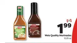 Weis Markets Weis Quality Marinades offer