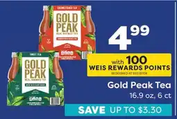 Weis Markets Gold Peak Tea offer