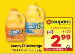 Weis Markets Sunny D Beverage offer
