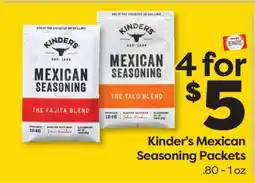 Weis Markets Kinder's Mexican Seasoning Packets offer