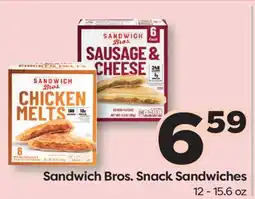 Weis Markets Sandwich Bros. Snack Sandwiches offer