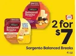 Weis Markets Sargento Balanced Breaks offer