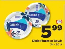Weis Markets Dixie Plates or Bowls offer