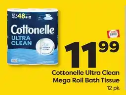 Weis Markets Cottonelle Ultra Clean Mega Roll Bath Tissue offer