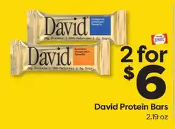 Weis Markets David Protein Bars offer