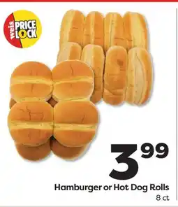 Weis Markets Hamburger or Hot Dog Rolls offer