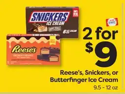 Weis Markets Reese's, Snickers, or Butterfinger Ice Cream offer