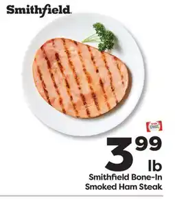 Weis Markets Smithfield Bone-In Smoked Ham Steak offer