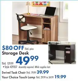 Boscov's Storage Desk offer