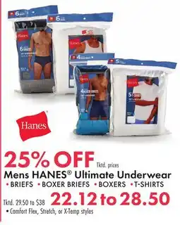 Boscov's Mens HANES Ultimate Underwear offer