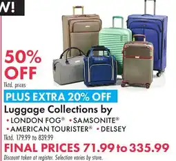 Boscov's Luggage Collections by offer
