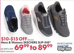 Boscov's Mens & Womens SKECHERS SLIP-INS offer
