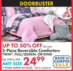Boscov's 3-Piece Reversible Comforters offer