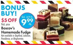 Boscov's Boscov's Homemade Fudge offer