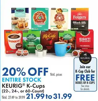 Boscov's KEURIG K-Cups offer