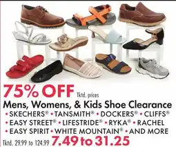 Boscov's Mens, Women's, & Kids Shoe Clearance offer