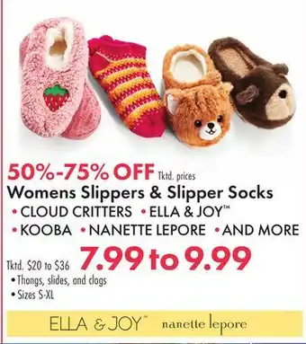 Boscov's Womens Slippers & Slipper Socks offer