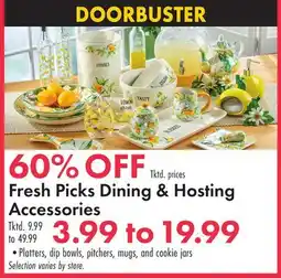 Boscov's Fresh Picks Dining & Hosting Accessories offer