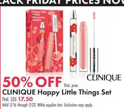 Boscov's CLINIQUE Happy Little Things Set offer