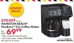 Boscov's HAMILTON BEACH FlexBrew Trio Coffee Maker offer