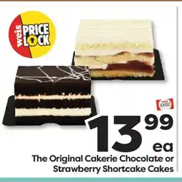 Weis Markets The Original Cakerie Chocolate or Strawberry Shortcake Cakes offer