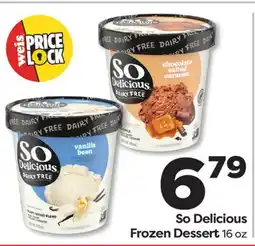 Weis Markets So Delicious Frozen Dessert offer