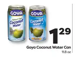 Weis Markets Goya Coconut Water Can offer