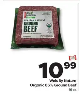 Weis Markets Weis By Nature Organic 85% Ground Beef offer