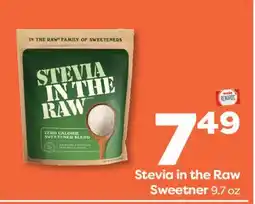 Weis Markets Stevia in the Raw Sweetner offer