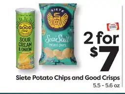 Weis Markets Siete Potato Chips and Good Crisps offer