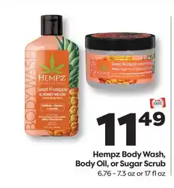 Weis Markets Hempz Body Wash, Body Oil, or Sugar Scrub offer