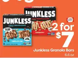 Weis Markets Junkless Granola Bars offer