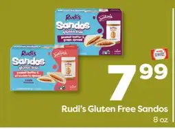 Weis Markets Rudi's Gluten Free Sandos offer
