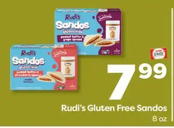 Weis Markets Rudi's Gluten Free Sandos offer