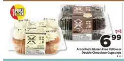 Weis Markets Antonina's Gluten Free Yellow or Double Chocolate Cupcakes offer