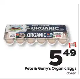 Weis Markets Pete & Gerry's Organic Eggs offer