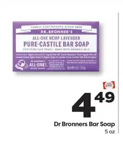Weis Markets Dr Bronners Bar Soap offer
