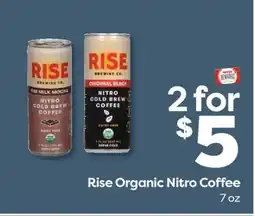 Weis Markets Rise Organic Nitro Coffee offer