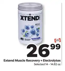 Weis Markets Extend Muscle Recovery + Electrolytes offer