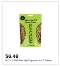 CVS Wonderful pistachios 5.5-6 oz offer
