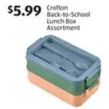 Aldi Crofton Back-to-School Lunch Box Assortment offer