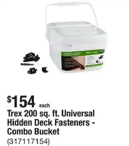 The Home Depot Trex 200 sq. ft. Universal Hidden Deck Fasteners - Combo Bucket offer