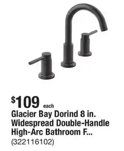 The Home Depot Glacier bay dorind 8 in. widespread double-handle high-arc bathroom f offer