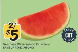 Winn Dixie Seedless Watermelon Quarters offer