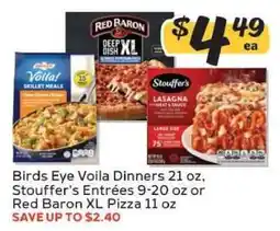Winn Dixie Birds Eye Voila Dinners, Stouffer's EntrΓ©es, Red Baron XL Pizza offer
