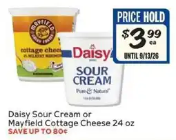 Winn Dixie Daisy Sour Cream or Mayfield Cottage Cheese offer