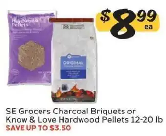 Winn Dixie SE Grocers Charcoal Briquets or Know & Love Hardwood Pellets offer